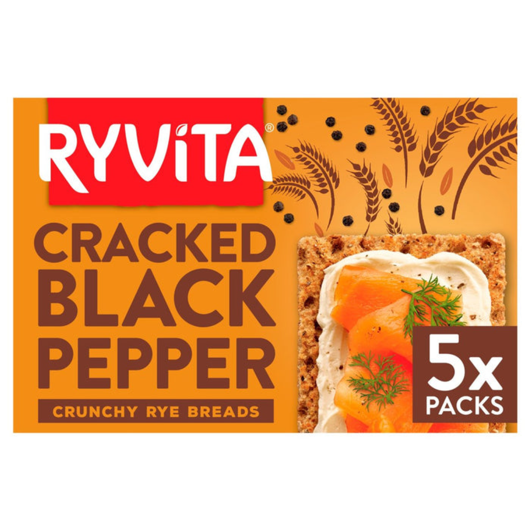 RYVITA DELI BLACKPEPPER CRACKER 200G